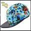 Colorful 5panel Leopard Print Leather Brim Camper Hats