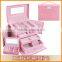 Jewelry boxes custom map explosion models big butterfly leather dressing luxury jewelry storage box wedding gift