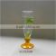 300ml clear glass iced tea drinking glasses with short stem
