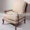 French Style Wooden Base Cane Back Armchair
