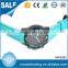 Fashion alloy case japan movt stainless steel backcase silicone strap watch