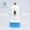 Mini White Car Charger Output 5V 1A 2.1A Portable Dual USB Car Charger