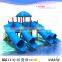 Outdoor playground swimming pool tube slide,kids plastic tube slide,water slide