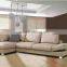 Modern White Leather Sofa L Shape With Adjustable Armrest 9001
