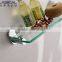 1205 304 stainless steel Bathroom accessories single glass shelf