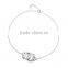 New Arrival Silver Plated Zinc Alloy Diamond Handcuffs Anklet Ankle Bracelet