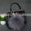 Hat Accessory Genuine Raccoon Fur Pompom/Raccoon Fur ball for hats/Raccoon Fur ball keychain