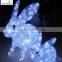 High quality with RoSH CE rabbit shaped decoration led motif light rabbit statues garden decoration home decor led light                        
                                                                                Supplier's Choice