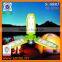Green power solar led light portable outdoor lantern with blinking lights for camping, tent, fishing, reading, emergency