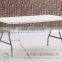 stainless steel 180cm plastic garden table for party/hot sell buffet table with removable legs