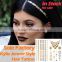 Custom ODM gold and silver temporary metallic hair and body tattoos Kylie Jenner hair tattoo manufacturer                        
                                                Quality Choice