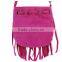 High Quality Colorful Suede Tassel Bag