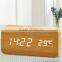 Electronic Desktop Digital Table Clocks Upgraded LED Alarm Clock,Despertador Temperature Sounds Control LED Display