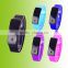 Fashion sport newest colorful digital red light silicon wrist watch for girls.