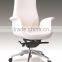 Leather Middle Back Office Chair With Wheels