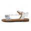China Factory Dropship 2016 School Kids Girls New Style PU Flat Sandal Shoes