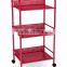 Icegreen Kitchen/Pantry/Hospital Use Three Shelf Utility Cart