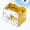 Super Cute Disposable Paper Cake Boxes with Handle for Food Packaging