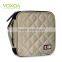 Khaki 32 Capacity 230D Space Twill PVC Fabric DVD Case CD Holder personalized cd case multi disc dvd cases