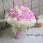 Graceful pink Wedding Bouquet Silk Flowers Wedding Flowers Handmade Rose Bridal Bouquet