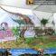 MY Dino-C038 Fiberglass dinosaur skeleton outdoor display