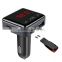 BC12 Dual USB Car Charger Bluetooth FM Transmitter Kit with APP Function, Support LCD Display / TF Card Music Play / Hands-free