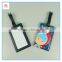 Soft PVC silicone rubber leather suitcase bag tag label pendant promotion wholesale custom bag suitcase tag label pendant