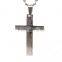 Cheap price stainless steel silver jewelry circle cross jesus necklace pendant