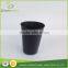 black plastic nursery flower pots