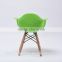 L-161 PP popular baby chair with wooden legs