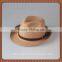 Fashionable Orange Beige Brown Paper Made Fedora Hat