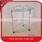 With Two Layers stainless steel food serving trolley