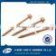 hex flange self-tapping screw with serration