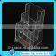 3 tiers homemade wholesale plexiglass acrylic brochure display, flyer stand for leaflet displaying