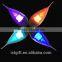 E14 color changing crystal RGB led light bulb with RF remote control(433.92MHz)