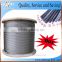 3/16'' high tensile galvanized stranded steel wire