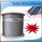 ASTM A475 hot dip galvanized high strength stranded steel wire