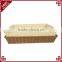 Customize rattan hand woven market baskets for supermarket fruit display