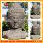hand carved high quality marble buddha head statue