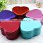 Custermized printing thick tin sheet heart shapedchocolate box