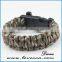 2016 Best Sell Firestarter Plastic Whistle Survival Paracord Bracelet