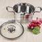 High quality stainless steel stock pot with mirror polish