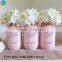 glass Mason drinking jars metallic Effect