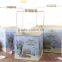 Galvanized metal bucket garden metal bucket wooden handle flower metal bucket
