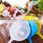 New design plastic vegetable strainer/Kitchen plastic strainer with handle/plastic colander with handle