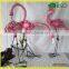 Metal Pink Flamingo Garden Ornaments Home Decoration Handmade Craft From Waste Material