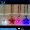 4th of July string lights flashing star necklace