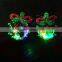 new design christmas light up led fancy earrings for party girls