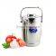 stainless steel Double wall champagne ice bucket with lid & handle