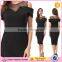 Woman Skater Stitching Sample Design Short Sleeve Dress